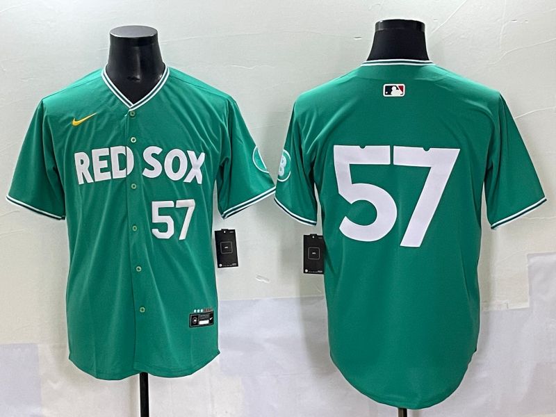 Men 2025 Boston Red Sox #57 No Name Dark Green Joint Name Nike MLB Jersey style 4->boston red sox->MLB Jersey